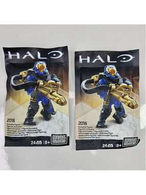 SEALED Halo Mega Bloks 2016 Exclusive Figure DPW97 Lot of 2, NEW